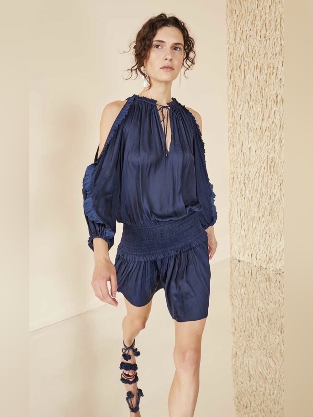 Ulla Johnson Isla Dress in Midnight. Size 2. NWT. MSRP $470.